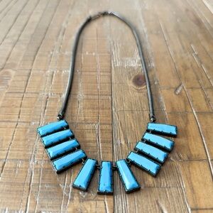 Kendra Scott vintage turquoise Angelina necklace Elegant Blue Geometric Necklace
